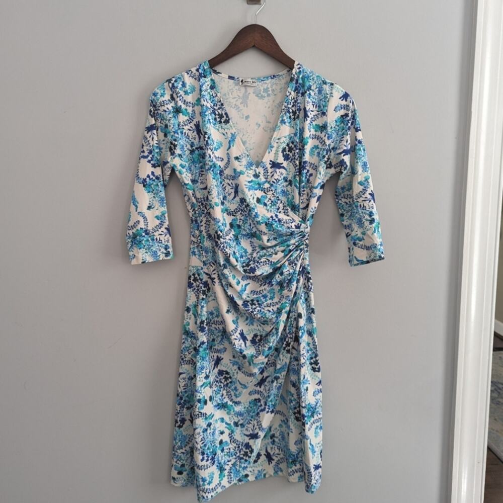 Mare Blu Saint Tropez Cinch Waist Dress Blue Waist Small Comfy